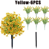 Fake Flowers Outdoor UV Resistant Faux Plants For Outside Yard Wedding Indoor Home Kitchen Farmhouse Decor Artificial Plants by DSERS