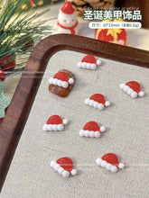 Christmas Series Nail Art Accessories 3D Resin Nail Charms Cute Bells Reindeer Snowman Cartoon Versatile Winter Nail Decorations by DSERS