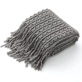 Bohemian Couch Blanket Large Knitted Tassel Throw for Bed Chair Sofa Couch Cover All-Season Blankets Home Decor Soft Comfortable by DSERS