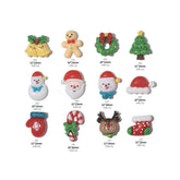 Christmas Series Nail Art Accessories 3D Resin Nail Charms Cute Bells Reindeer Snowman Cartoon Versatile Winter Nail Decorations by DSERS