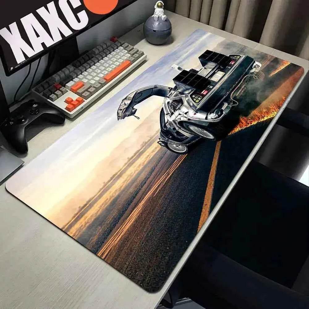 Back To The Future Large Mouse Pad 90x40cm Computer Mousepad Big Keyboard Mat Car Table Carpet Big Desk Mats Rubber Rugs by DSERS