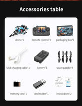 K500MAX Drone Fighter Jet 4k HD Professional Drone Camera WIFI Fpv Aircraft Quadcopte Aerial Photography Drone Birthday Toys Jet Fighter Toy by DSERS