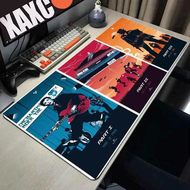 Back To The Future Large Mouse Pad 90x40cm Computer Mousepad Big Keyboard Mat Car Table Carpet Big Desk Mats Rubber Rugs by DSERS