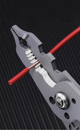 Multifunctional Wire Stripper with Electrical Test Pen Foldable Cable Cutter Crimper Tool, Electrical Folding Pliers for Cutting Multifunctional Wire Stripper by DSERS