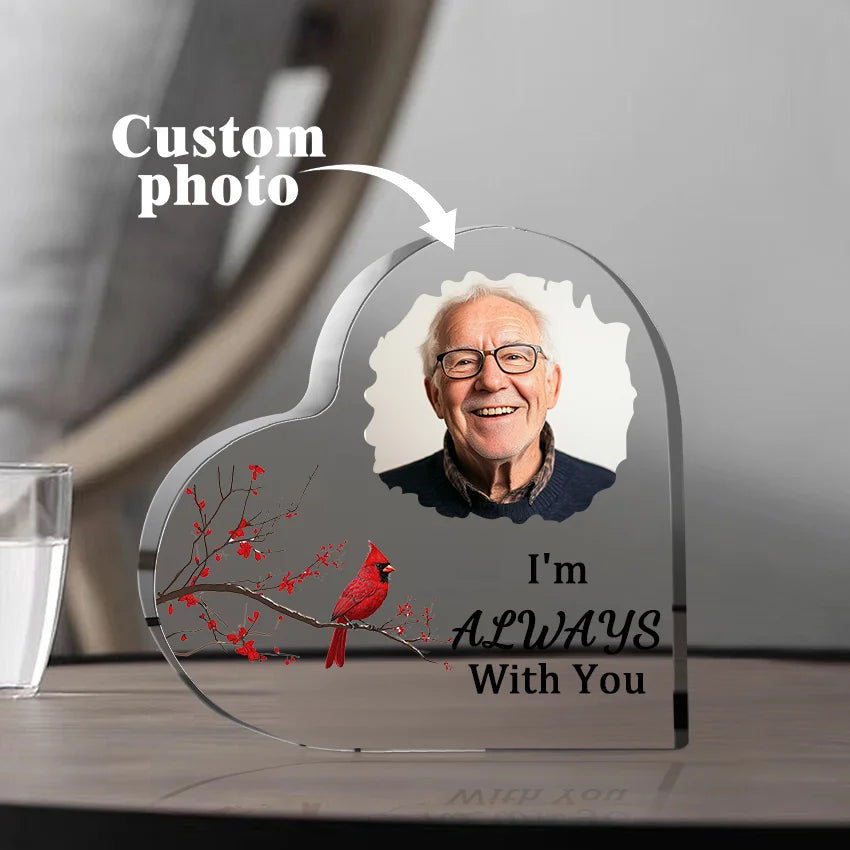 Custom Products Acrylic Heart Plaque Photo Text custom Custom Products Acrylic Heart Plaque by DSERS