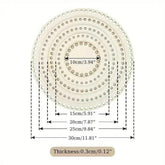Wooden Basket Bottom Blank Solid Crochet Basket Wood Base for DIY Basket Weaving Supplies Craft Making Home Decoration by DSERS