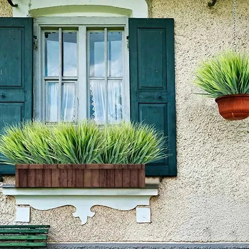 1pc Artificial Plant Plastic Persian Fern Flowers Home garden Wedding outdoors Party Balcony Decor Arrangement Festival Diy gift by DSERS