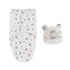 100% Organic Cotton Baby Swaddle Blanket Wrap Hat Set for Infant Adjustable Newborn Swaddle Baby Swaddle for 0-3 Month by DSERS