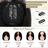 Doreen 13*13cm 8" 12" 16" Topper Human Hair Bangs Real Remy Human Hair Toppers for Women With Thin Hair Silk Base with Hair Weft Hair Accessories by Zopi / AliExpress