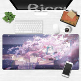 Large Gaming Mouse Pad Hatsune M-miku Mousepad PC Gamer Desk Mat Office Decoration Mouse Mat E-Sports Playmat Game Accessories by DSERS