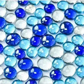 100g/3.52oz(Approx. 18-25pcs) Oblate Bead Glass Mosaic Tiles Colorful Round Mosaic Making Material Multi Diameter DIY Craft Tile by DSERS
