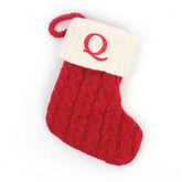 navidad Christmas Boots Letters Christmas Stocking New Knitting Christmas Tree Pendant Decorations SnowflakeChristmas Socks by DSERS
