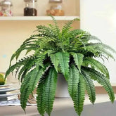 Realistic Boston Ferns 57cm/67cm Artificial Boston Fern Plants 38 Leaves UV Resistant Fake Ferns Greenery for Door Porch Decors by DSERS