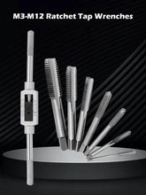 M3-M12 8/6 PCS Metric Hand Tap Set HSS Right-handed Tapping Drill Thread Punching Wrench Hand Tools Male to Make Thread in Steel Hand Tap Set by DSERS