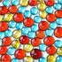 100g/3.52oz(Approx. 18-25pcs) Oblate Bead Glass Mosaic Tiles Colorful Round Mosaic Making Material Multi Diameter DIY Craft Tile by DSERS