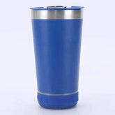 16oz smart bluetooth speaker car portable car cup creative bottle opener stainless steel thermos cup bluetooth speaker car portable by DS