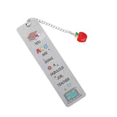 Cartoon Metal Bookmarks for Students & Teachers metal bookmark by DSERS