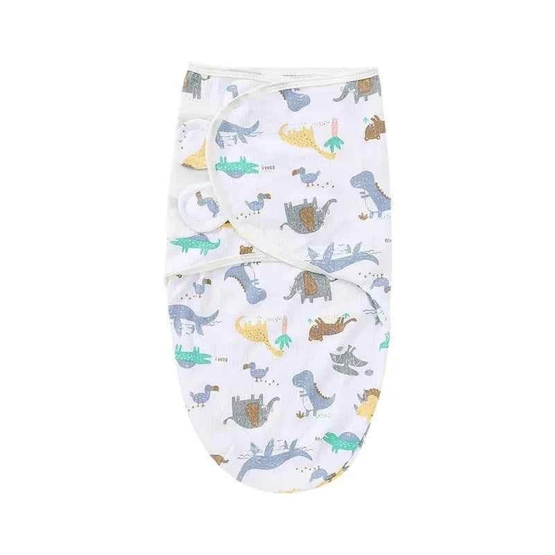 Newborn Baby Wrap Anti-Startle 2Pcs/Set Baby Swaddle Sleeping Cocoon Design 100%Cotton Baby Adjustable Blanket 0-6 Months by DSERS