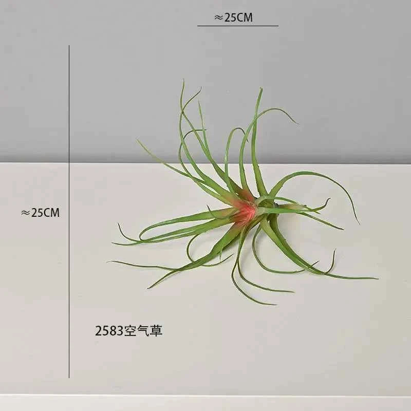 Artificial Green Plant Air Grass Succulent Miniature Potted Garden for Outdoor Desktop Living Room Home Decor by DSERS