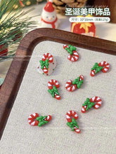 Christmas Series Nail Art Accessories 3D Resin Nail Charms Cute Bells Reindeer Snowman Cartoon Versatile Winter Nail Decorations by DSERS