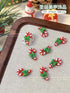 Christmas Series Nail Art Accessories 3D Resin Nail Charms Cute Bells Reindeer Snowman Cartoon Versatile Winter Nail Decorations by DSERS