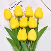 5 Pieces Tulips Artificial Flowers Bunch Home Decor Real Touch Tulip Flowers for Decoration Wedding Bridal Bouquet Fake Flowers by DSERS