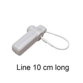 100pcs Security Tag with steel wire lanyard for Clothing Reusable AM 58KHz MHz EAS Hard Tag For Store With Magnet Lock Opener by DSERS