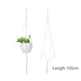 Hanging Plant Handmade Macrame Plant Hanger Flower Pot Planter Hanger Wall Decor Courtyard Garden Hanging Planter Hanging Basket by DSERS
