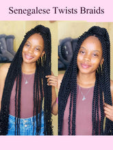Synthetic Twisted Braided Wig Goddess Full Lace Small Box Knotless Braids For Black African Women Long 36 inch Senegalese Twists Braided Wigs by DSERS / AliHairs Store