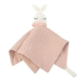 Infant Baby Appease Comforting Towel Crochet Rabbit Burp Cloth Sleep Soothing Doll Toy Pacify Soother Bib for Toddlers A2UB by DSERS