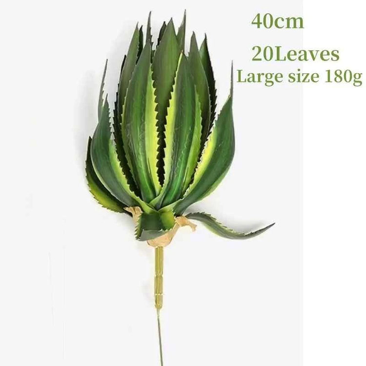 Artificial Aloe Vera Fake Succulents Simulated Agave Green Tropical Leaves by DSERS