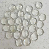 100g/3.52oz(Approx. 18-25pcs) Oblate Bead Glass Mosaic Tiles Colorful Round Mosaic Making Material Multi Diameter DIY Craft Tile by DSERS