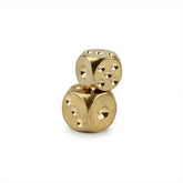 2pcs/lot Copper Dice Brass Dice Sieve Creative Mahjong Dice Bar Tool Outdoor Small Toy 13mm/15mm by DSERS