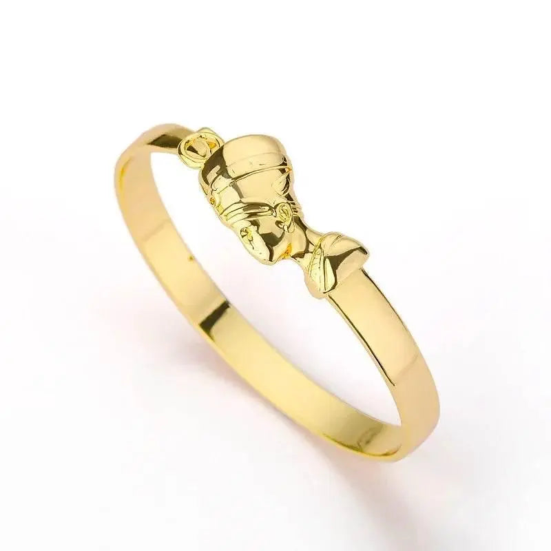 Adjustable Gold Nefertiti Inspired Cuff Bracelet Jewelry & Accessories by Zopi / AliExpress