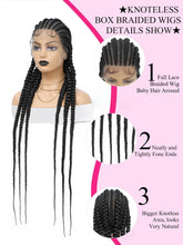 Cornrow Braids Wig Synthetic Full Lace Front Braided Wigs For Black Women 36 Inches Long Locs Goddess Braids Wig With Baby Hair Braids Wig by DSERS / AliHairs Store