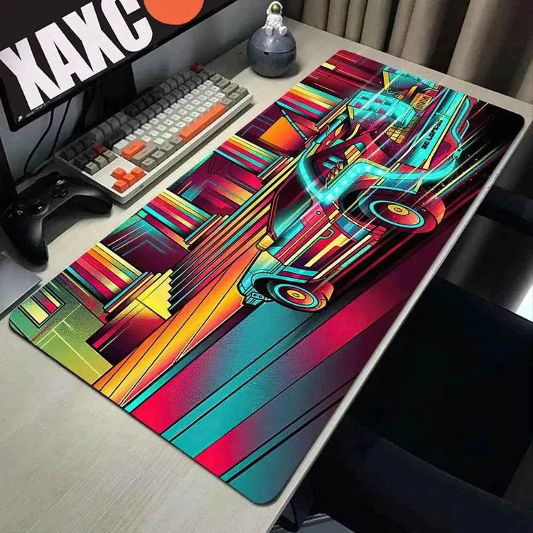 Back To The Future Large Mouse Pad 90x40cm Computer Mousepad Big Keyboard Mat Car Table Carpet Big Desk Mats Rubber Rugs by DSERS