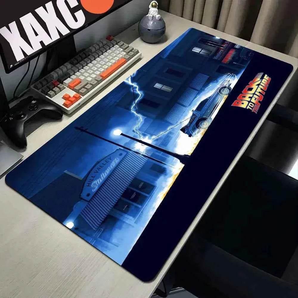 Back To The Future Large Mouse Pad 90x40cm Computer Mousepad Big Keyboard Mat Car Table Carpet Big Desk Mats Rubber Rugs by DSERS