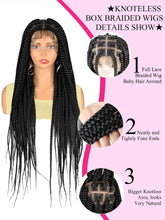 Tribal Synthetic Cornrow Braided Wigs Full Lace Wig 36Inches Knotless Jumbo Knotless Box Braids Wig Square Part For Black Women Braided Wigs by DSERS / AliHairs Store