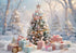 White Christmas Fireplace Background Xmas Tree Garland Gift Photography Backdrop Family Kids Holiday Party Banner Photo Studio by DSERS