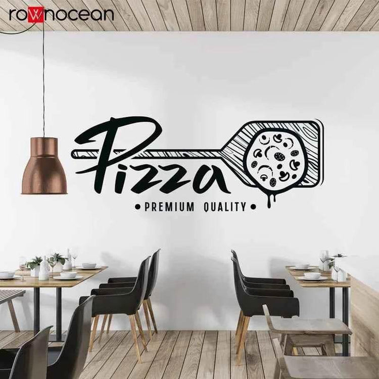 Pizzeria Wall Sticker Food Lover Wall Decal Vinyl Window Sticker Pizza Lover Decal food shop pegatinas de pared E880 by DSERS