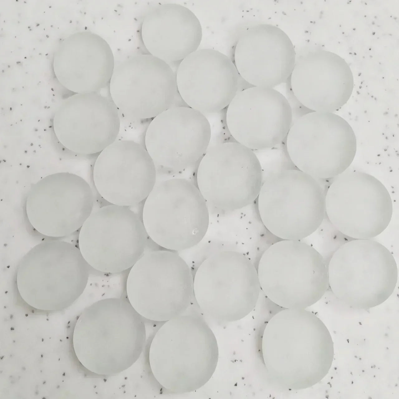 100g/3.52oz(Approx. 18-25pcs) Oblate Bead Glass Mosaic Tiles Colorful Round Mosaic Making Material Multi Diameter DIY Craft Tile by DSERS