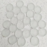 100g/3.52oz(Approx. 18-25pcs) Oblate Bead Glass Mosaic Tiles Colorful Round Mosaic Making Material Multi Diameter DIY Craft Tile by DSERS