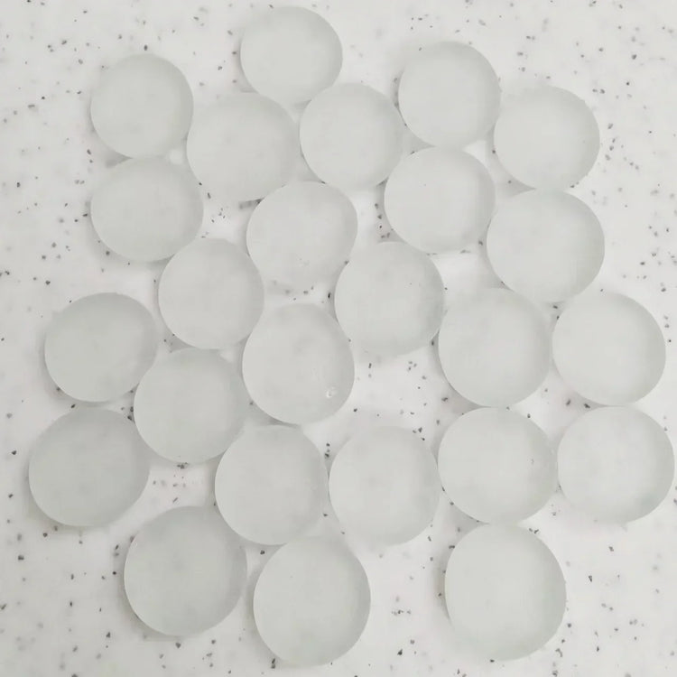 100g/3.52oz(Approx. 18-25pcs) Oblate Bead Glass Mosaic Tiles Colorful Round Mosaic Making Material Multi Diameter DIY Craft Tile by DSERS