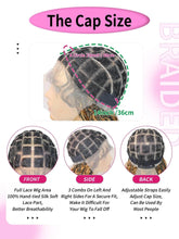 Boho Knotless Braided Wigs Synthetic Full Lace Braids With Curly Hair Ends Goddess Ombre Blonde Box Braided Wigs With Baby Hair Braided Wigs by DSERS / AliHairs Store