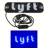 Led Light Signs For LYFT Car Windshield Glow LED Sign Decal Stickers Sign Light Windshield Sticker Cab Indicator Lamp Bright Lights U Led Light Signs For Car by DSERS