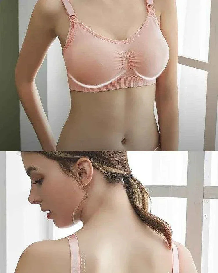 High Quality Plus Size Nursing Bra Breathable Women Breastfeeding Underwear Seamless Maternity Bra Push Up Bra by DSERS