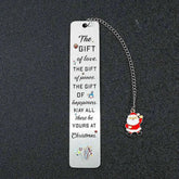 A stainless steel pendant bookmark about Christmas, the warmest Christmas reading gift for loved ones on Christmas Eve. metal Bokkmark by DSERS