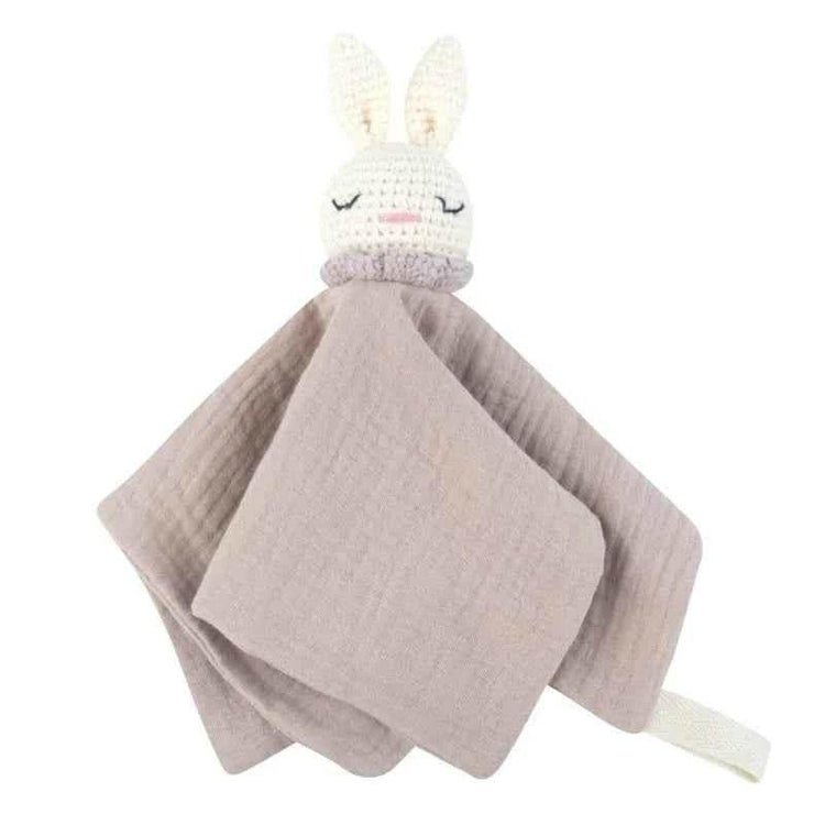 Infant Baby Appease Comforting Towel Crochet Rabbit Burp Cloth Sleep Soothing Doll Toy Pacify Soother Bib for Toddlers A2UB by DSERS