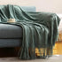 Bohemian Couch Blanket Large Knitted Tassel Throw for Bed Chair Sofa Couch Cover All-Season Blankets Home Decor Soft Comfortable by DSERS