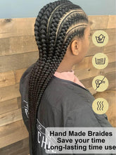 Cornrow Braids Wig Synthetic Full Lace Front Braided Wigs For Black Women 36 Inches Long Locs Goddess Braids Wig With Baby Hair Braids Wig by DSERS / AliHairs Store